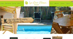 Desktop Screenshot of camping-lescentchenes.fr