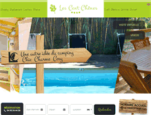 Tablet Screenshot of camping-lescentchenes.fr